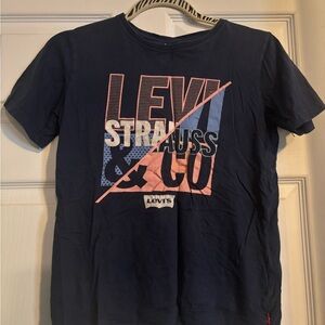 Levi's Kids Navy Blue Graphic T-Shirt